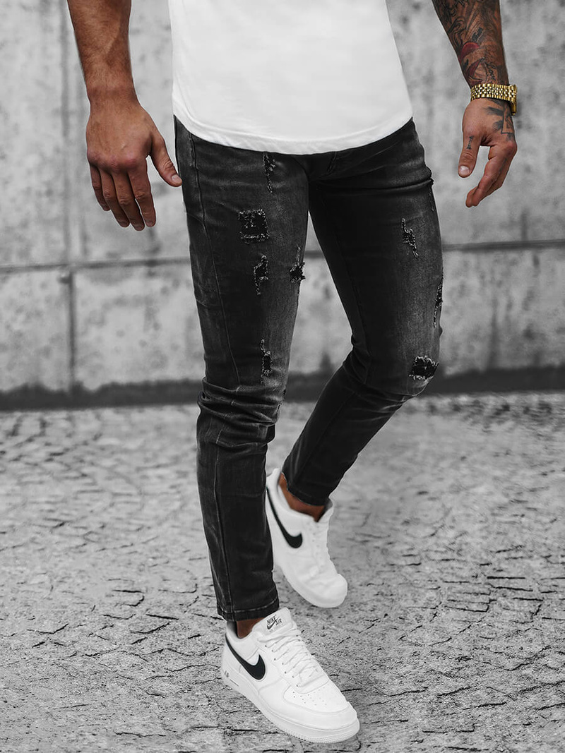 Джинси Чоловічі Чорнi OZONEE NB/MP0016NZ