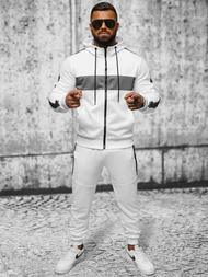 Komplet dresowy męski biały OZONEE JS/8C8115/1