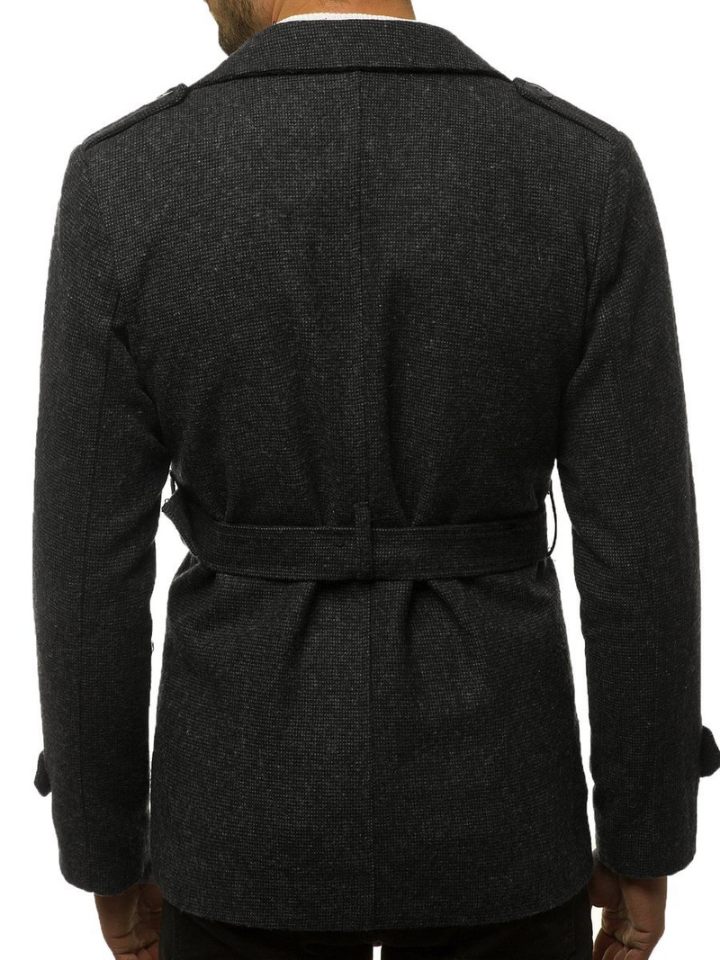 Пальто чоловіче темний графіт OZONEE O/5627