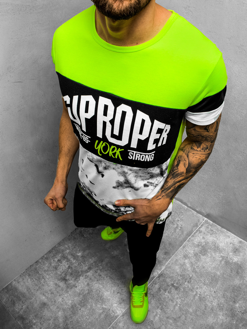 Футболка чоловіча Зелена OZONEE JS/KS1974Z