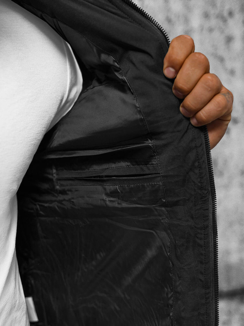 Безрукавка чоловіча чорна OZONEE JS/5M758/392Z