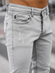 Spodnie jeansowe męskie szare OZONEE DO/2438