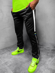 Штани спортивні чоловічі Чорно-Зеленi OZONEE JS/AM125Z