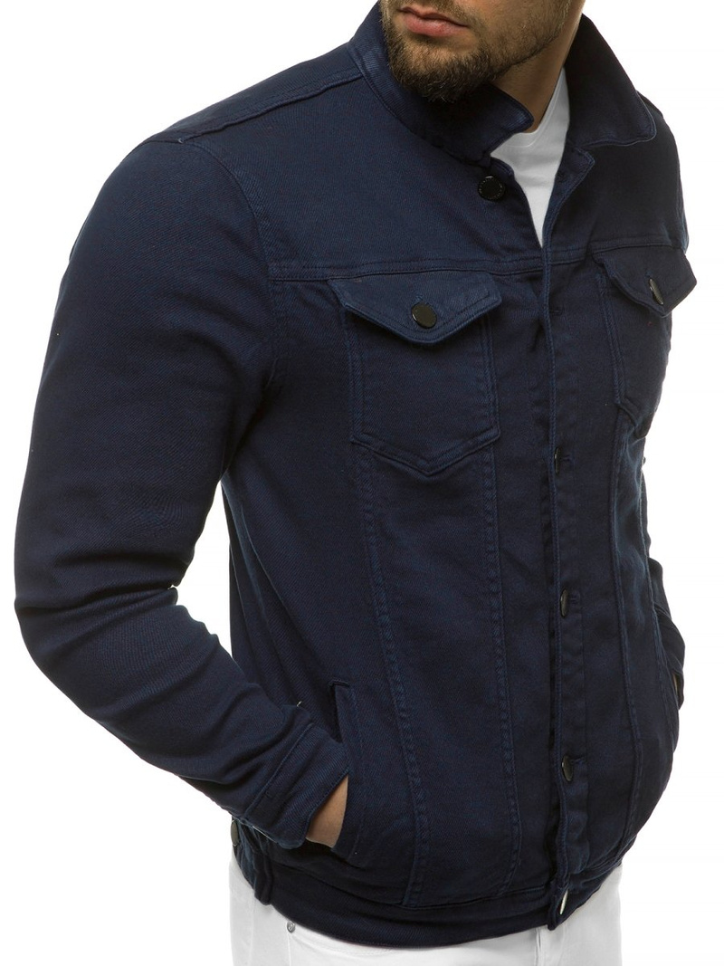 Kurtka jeans męska granatowa OZONEE G/620