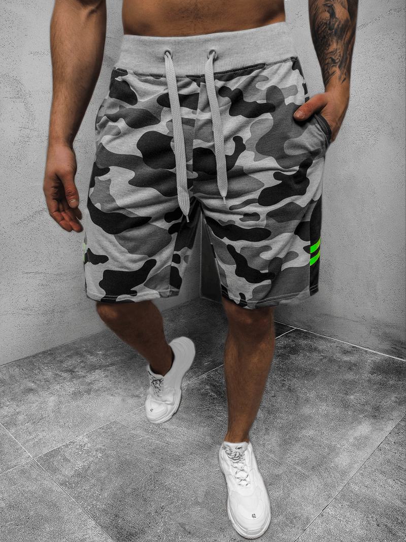 Spodenki dresowe męskie szare OZONEE JS/K10039