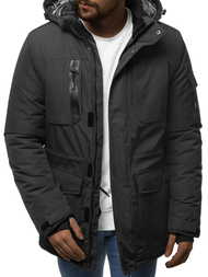 Kurtka zimowa męska grafitowa OZONEE O/9803