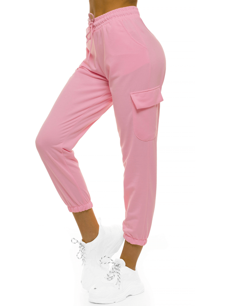 Spodnie dresowe damskie jasno-różowe OZONEE O/MB2001/21