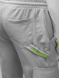 Spodnie męskie chino jogger szare OZONEE O/CP149