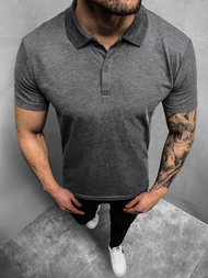 Футболка Поло Темно-сіра OZONEE JS/GD01Z