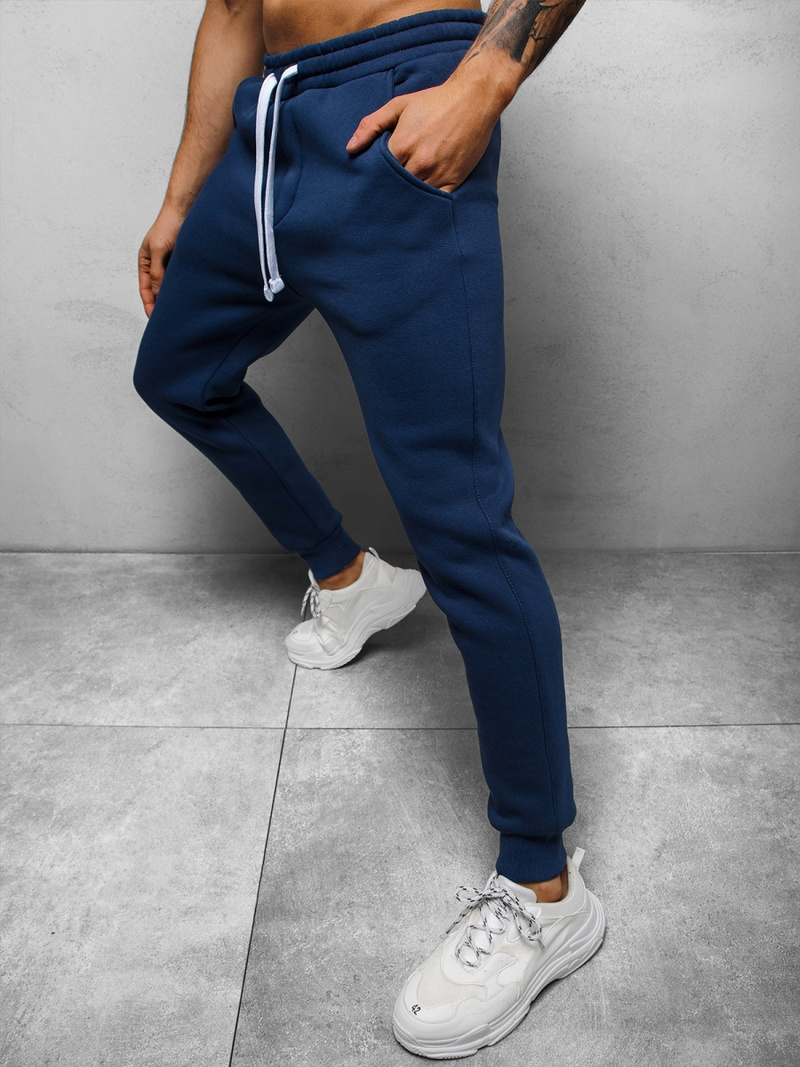 Spodnie dresowe męskie granatowe OZONEE O/12110Z