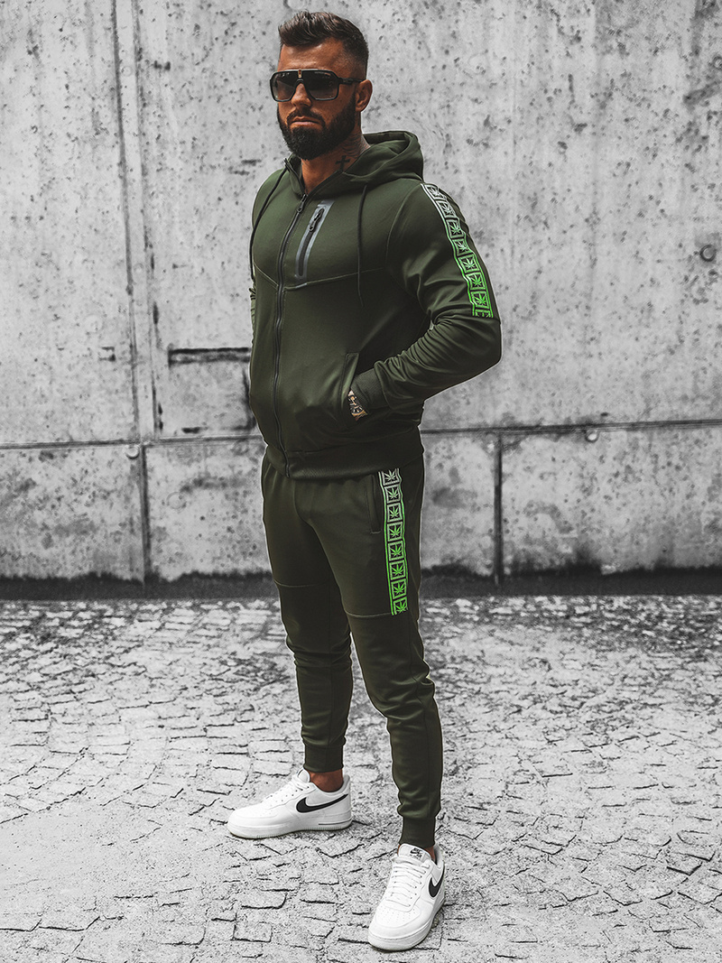 Чоловічий спортивний комплект Зелений OZONEE JS/C8118