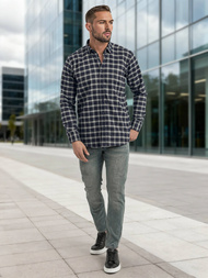 Cорочка чоловіча tемно-cиня OZONEE V/V173