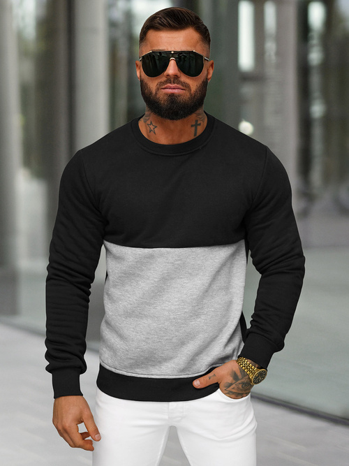 Bluza męska czarna OZONEE JS/8B1305/3