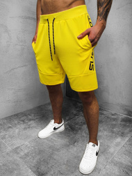 Spodenki dresowe męskie żółte OZONEE JS/KS2596