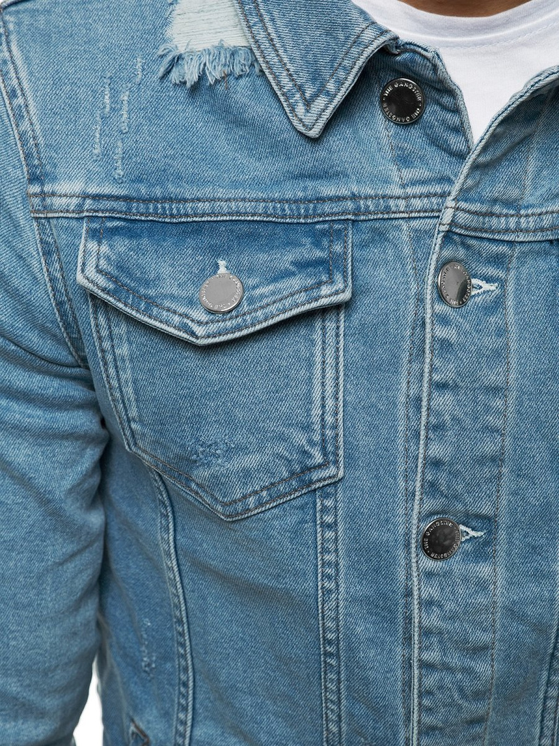 Kurtka jeans męska niebieska OZONEE G/602