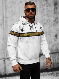 Bluza z kapturem męska biała OZONEE O/HM638Z