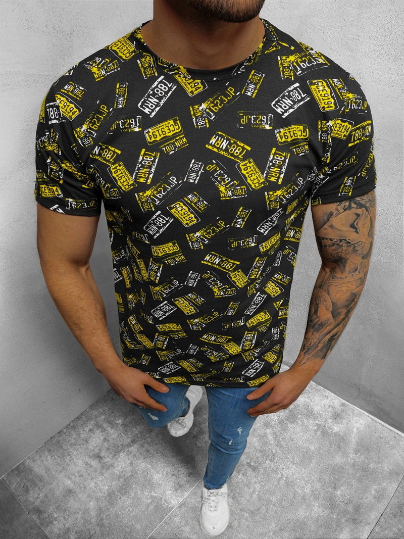 T-Shirt męski kolorowy OZONEE O/BL2250