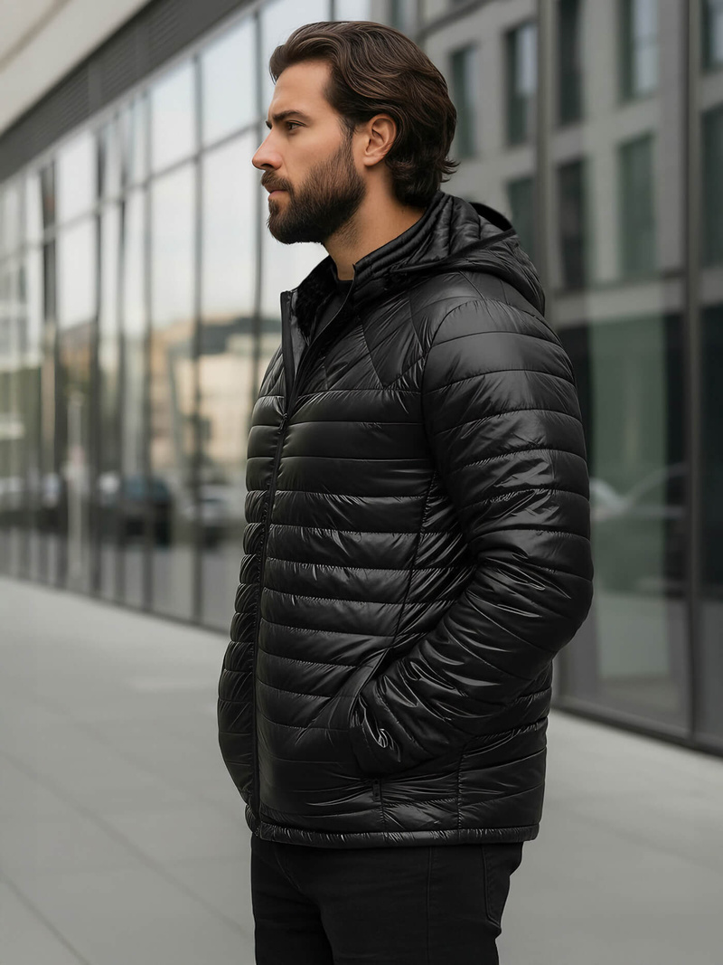 Куртка Чоловіча Чорна OZONEE JS/16M9328/392BZ