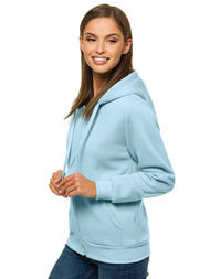 Bluza rozpinana damska jasno-niebieska OZONEE JS/W03/50Z