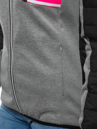 Kurtka damska czarno-szara OZONEE JS/KSW4006