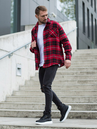 Сорочка чоловіча Куртка Червона OZONEE O/DR2020