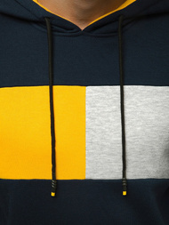 Bluza z kapturem męska granatowa OZONEE JS/KS2171