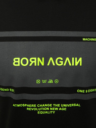 T-Shirt bez rękawów męski czarno-żółty OZONEE MACH/M1152Z