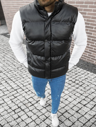 Kamizelka męska pikowana czarna OZONEE O/9035