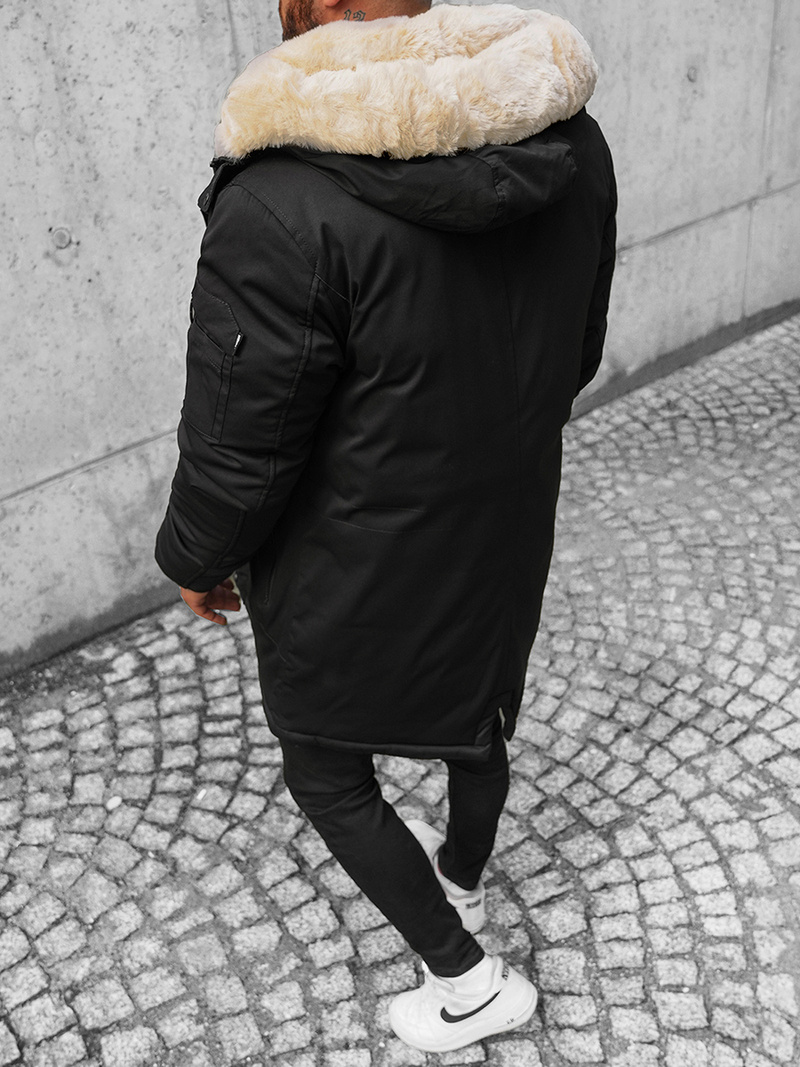 Kurtka zimowa męska czarna OZONEE JS/22M39/392