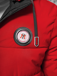 Kurtka zimowa męska pikowana czerwona OZONEE JS/84M3029/275