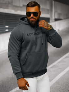 Bluza z kapturem męska grafitowa OZONEE JS/27B6507/5