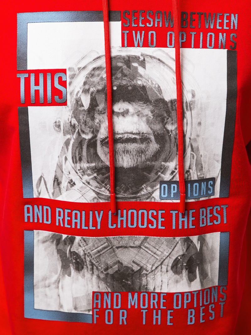 Толстовка чоловіча Червона OZONEE B/20402010Z