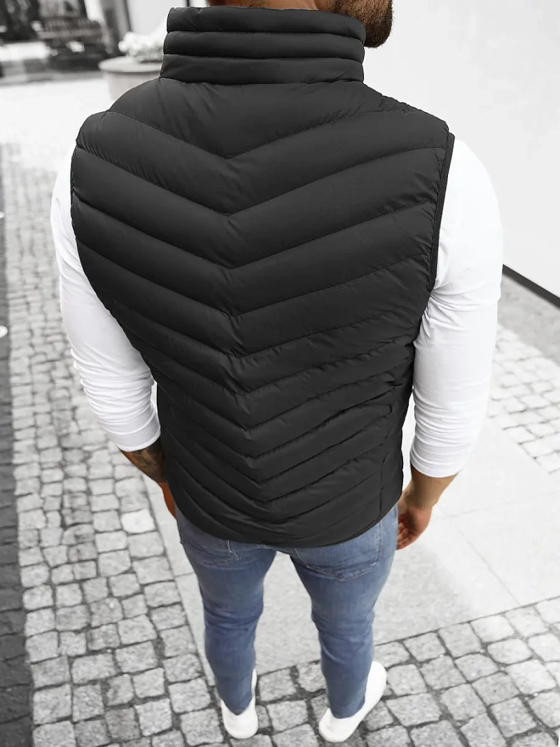 Kamizelka męska pikowana czarna OZONEE JS/M752/392