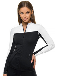 Жіноча Толстовка Чорно-Бiла OZONEE JS/HD149/1