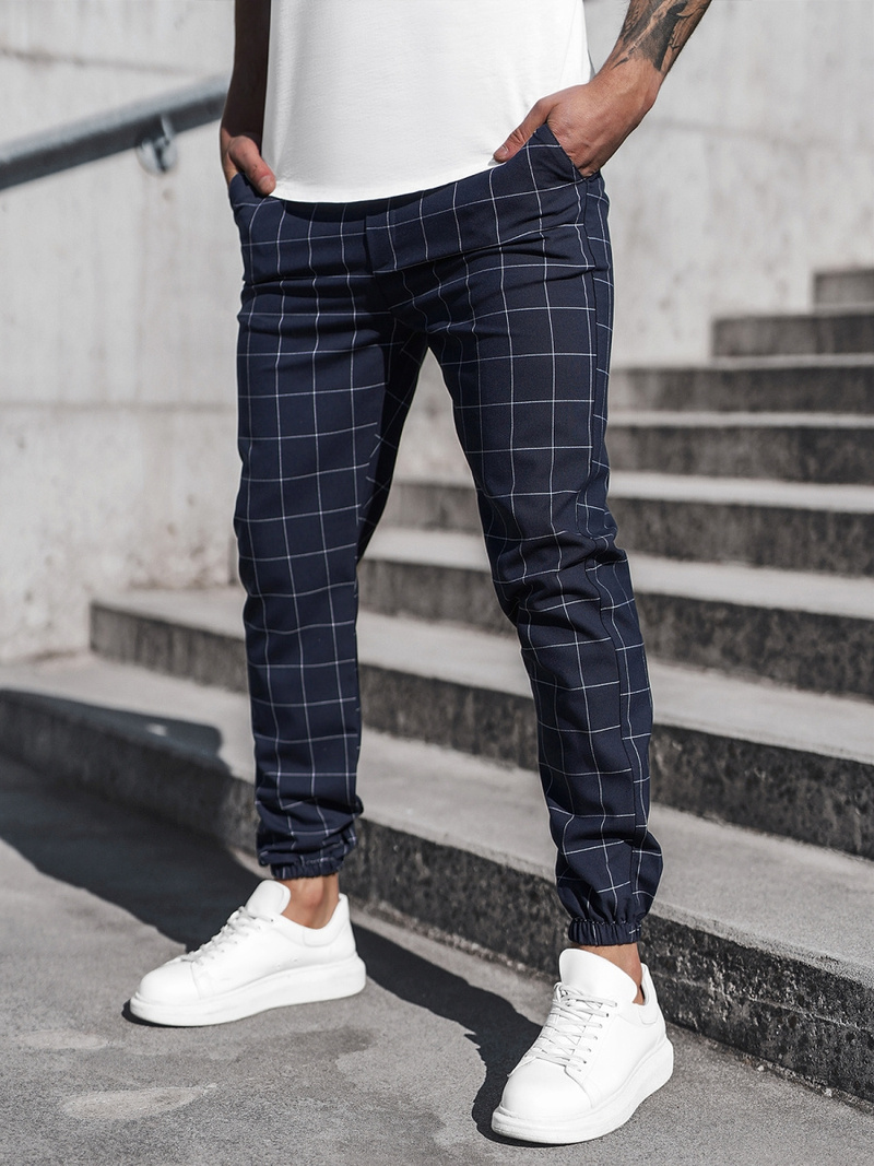 Чоловічі штани джоггери чинос Ультрамарин OZONEE DJ/2275/22Z