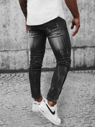 Spodnie jeansowe męskie czarne OZONEE NB/MP0026GZ