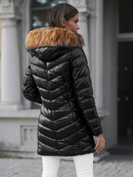 Куртка жіноча Чорно-Коричнева OZONEE JS/M778/392AZ