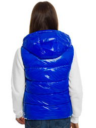 Стьобаний жіночий жилет Синя OZONEE O/SW025/2