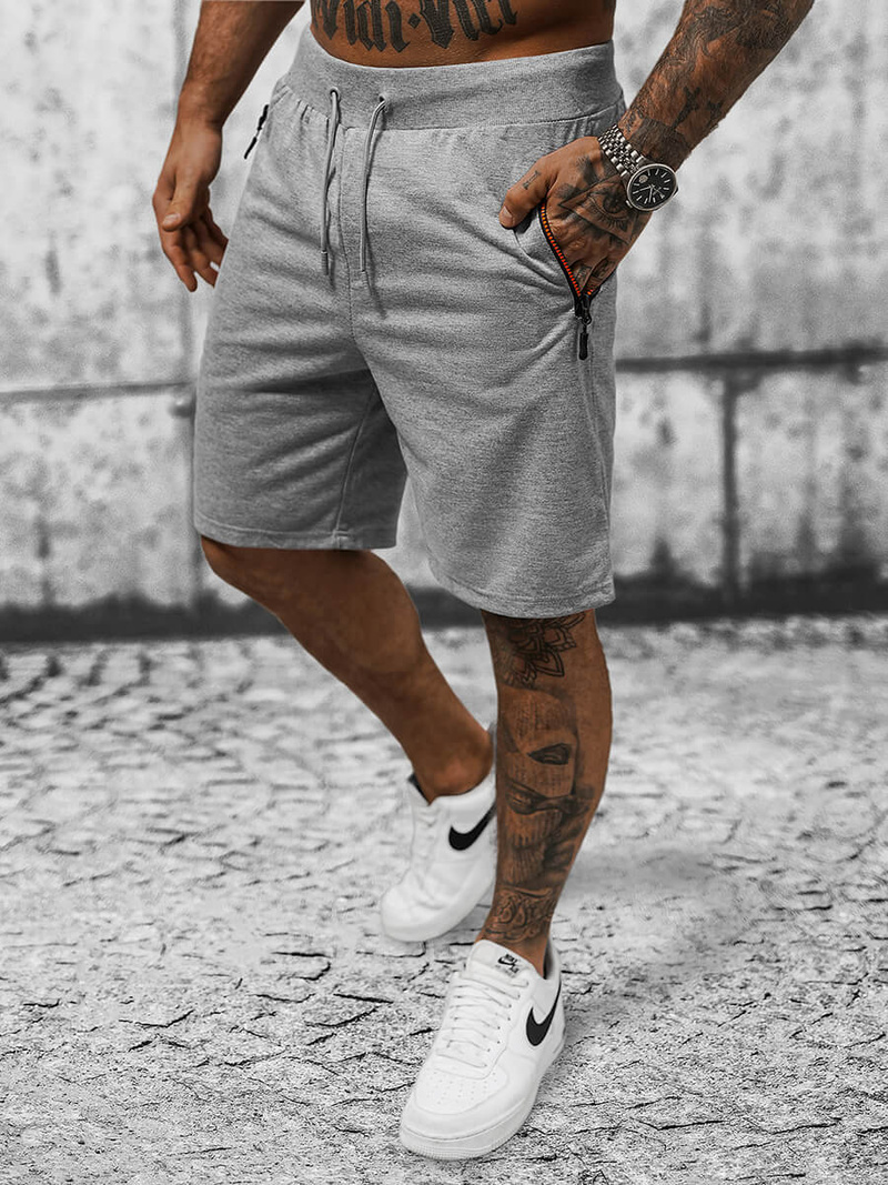 Spodenki dresowe męskie szare OZONEE JS/8K290