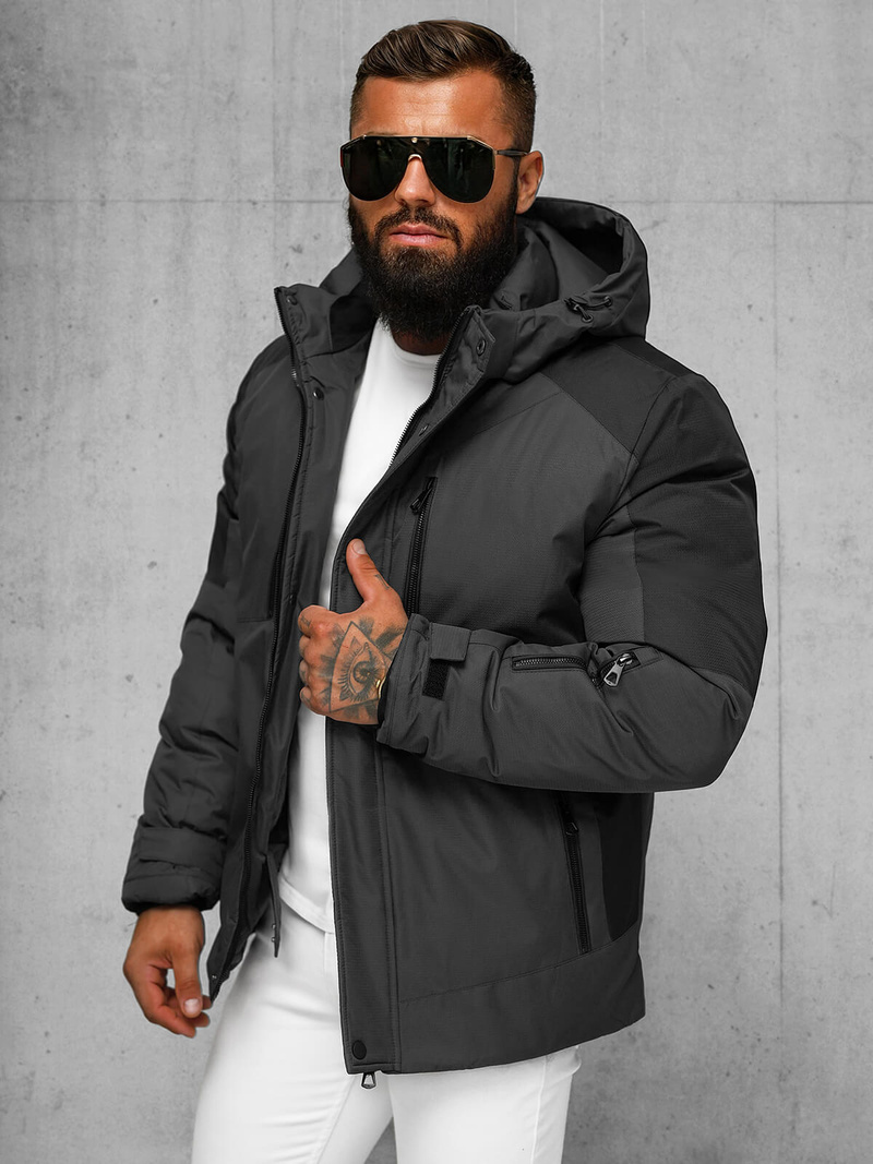 Куртка чоловіча графіт OZONEE JS/91M9902/105Z