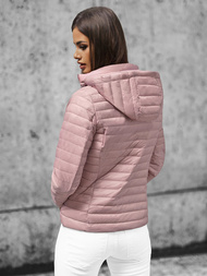 Kurtka damska pikowana pudrowa OZONEE O/H117