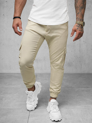 Штани чоловічі джоггери Бежевi OZONEE A/404