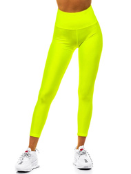 Legginsy damskie żółto-neonowe OZONEE JS/YW06010/52