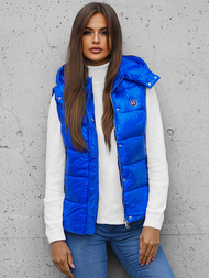 Стьобаний жіночий жилет Синя OZONEE O/SW025/2Z