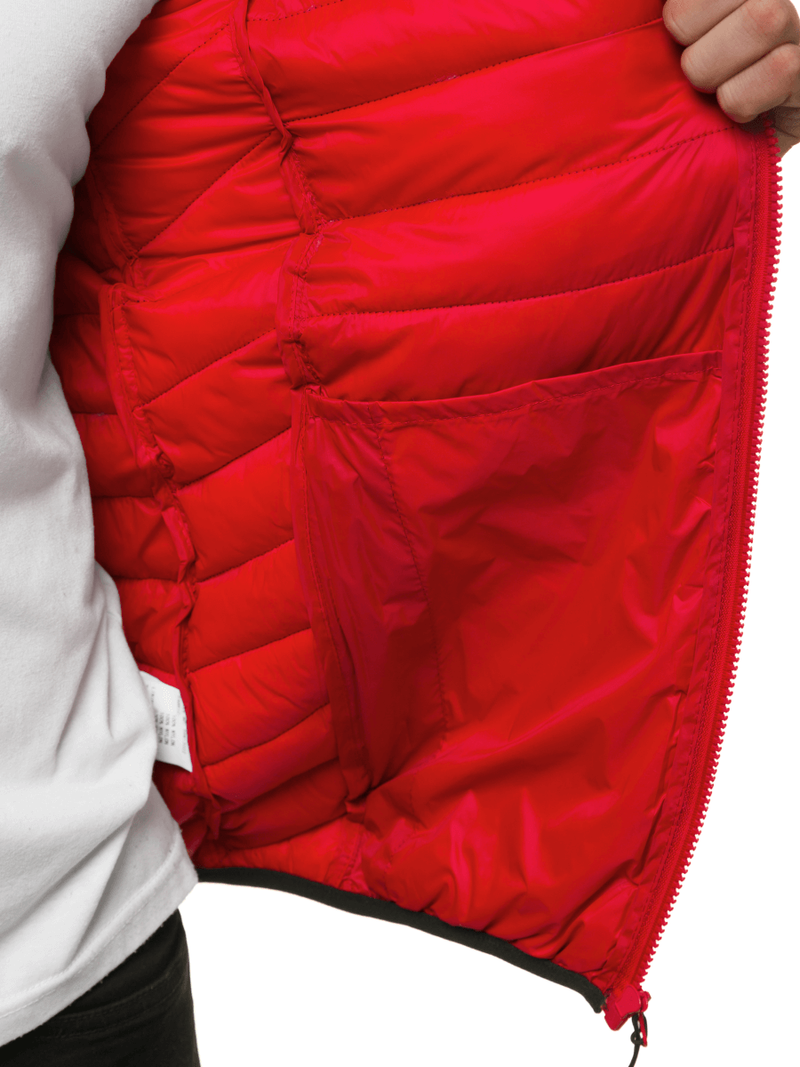 Куртка чоловіча Чорно-червона OZONEE JS/M13022/392