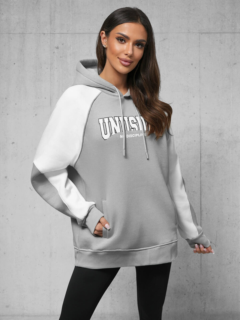 Толстовка сірий OZONEE O/SWE23027