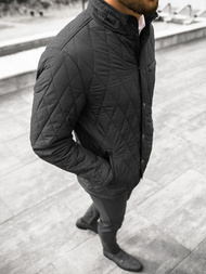 Kurtka przejściowa męska czarna OZONEE JS/22M111/1