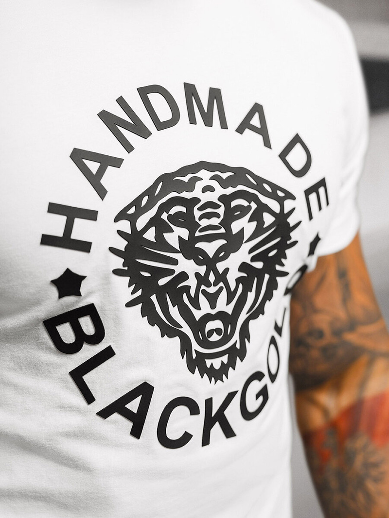 Футболка чоловіча Бiлий OZONEE NB/MT3019Z