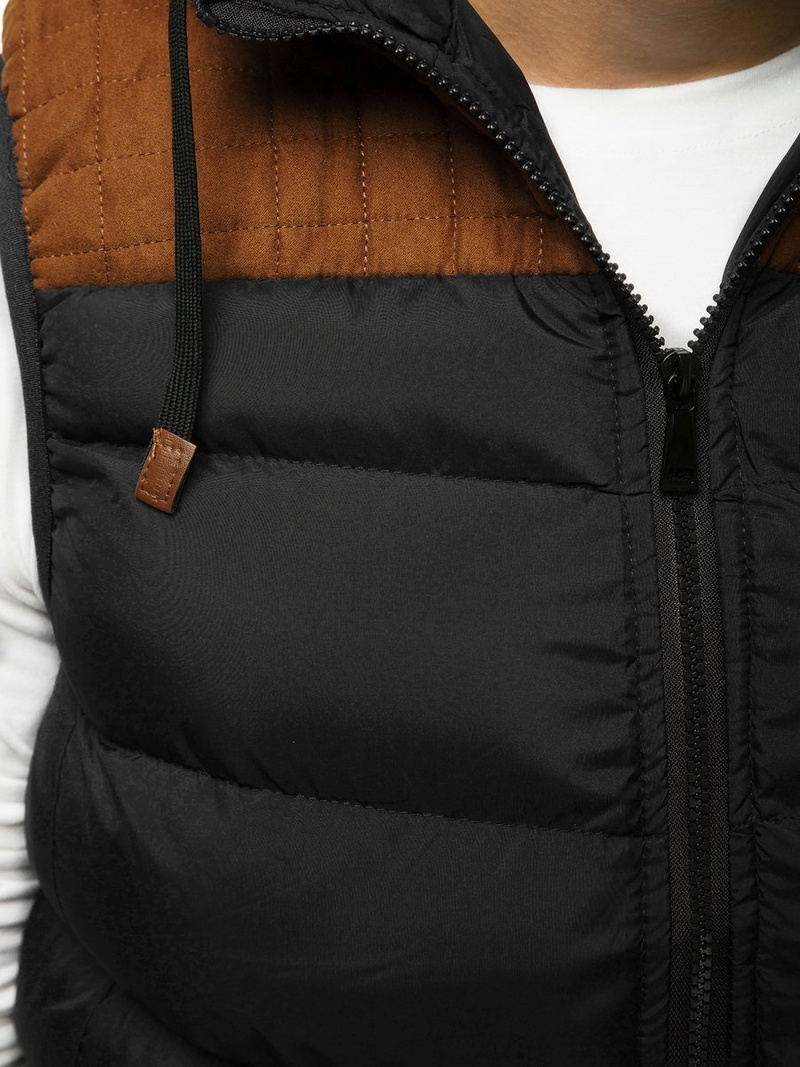 Безрукавка чоловіча Чорна OZONEE O/5382Z