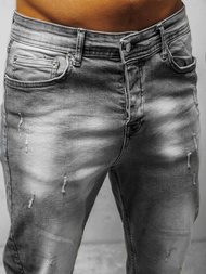 Spodnie jeansowe męskie szare OZONEE DP/743Z